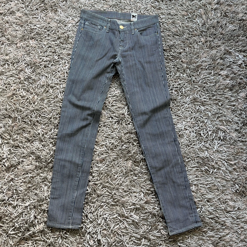 Missoni Denim Jeans Blue - White Stripped Skinny Women's